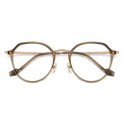 Холодные чайные пигментные очки рамы женская близорукая близость может быть доступна большая круглая рама, большая поверхность, тонкое круглое лицо, лицо, маленькая стойка для глаз