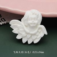 Платиновый летающий ангел-белый 1