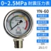 Đồng hồ đo áp suất chống sốc bằng thép không gỉ YN60/25/40MPA đồng hồ đo áp suất dầu thủy lực đồng hồ đo áp suất nước đồng hồ đo áp suất không khí chống sốc 2.5 modern wifi Thiết bị kiểm soát truy cập & tham dự