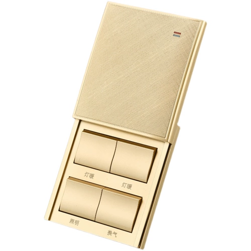 国际电工 86 водонепроницаемые шампанское золото 4 открыть Simpage One Bath Switch Высокая мощность. Четыре переключения ветра тепло