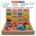 . Trẻ em 3-4-5 tuổi hoạt động toán học Bổ sung và trừ câu đố Montessori sớm dạy khối xây dựng domino để chơi - Khối xây dựng Khối xây dựng