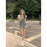 Джинсовое платье, юбка, штаны, подходит для подростков, с акцентом на бедрах