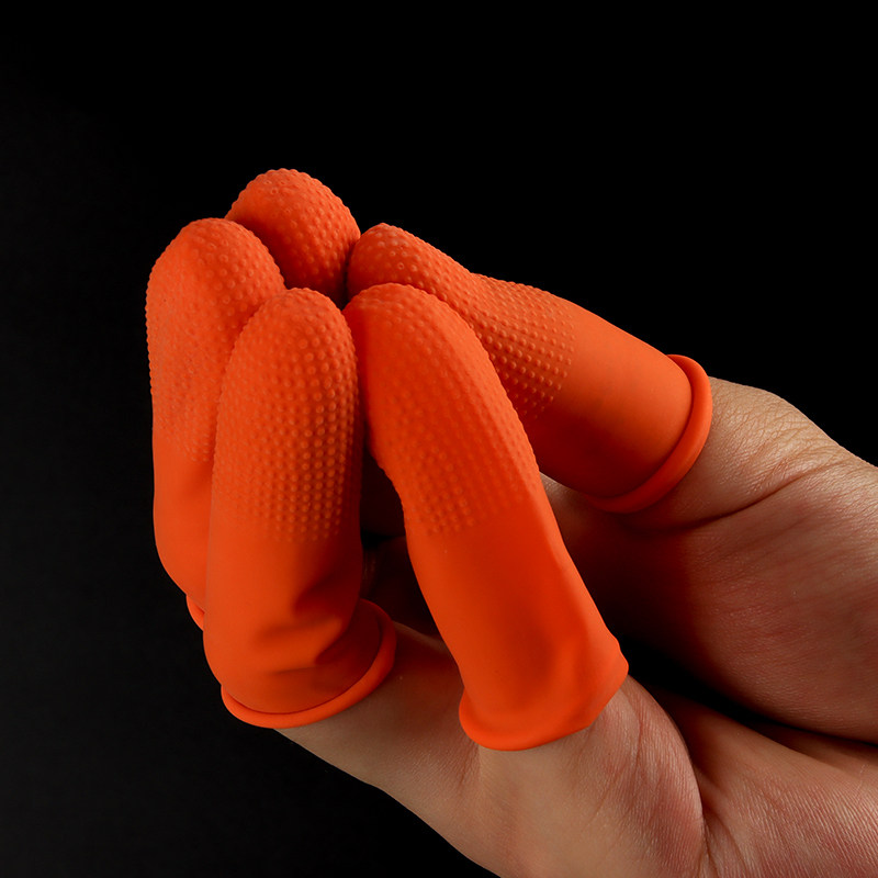 一次性乳胶手指套橡胶无尘美容手套防水电子厂工作指套防护保护套