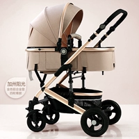 Калифорнийский солнечный солнце с четырьмя колесами (местная золотая алюминиевая трубка)