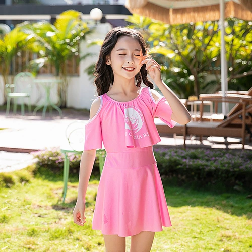 Детский купальник, наряд маленькой принцессы для школьников, подходит для подростков, в корейском стиле, в западном стиле