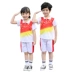 Đồng phục học sinh gió Trung Quốc set hai bộ quần áo nam và nữ phục vụ sân vườn quần áo cotton tay ngắn tùy chỉnh thể thao hè hai mảnh