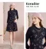 Keletier phụ nữ mặc năm 2020 mùa thu và mùa đông mới thanh lịch váy đầm eo cao eo KF03010P8 - Váy eo cao