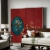 Tùy chỉnh 
            Phong cách Trung Quốc mới màu đỏ hoa và màn hình chim vách ngăn lối vào phòng khách có thể tháo rời gấp trang trí tùy chỉnh hai mặt cửa ngăn phòng 