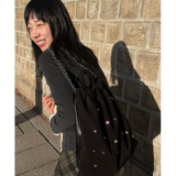 Матовая сумка, рюкзак, Южная Корея, с драгоценным камнем, на шнурках