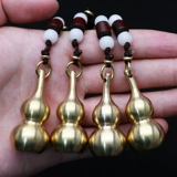 Латунный браслет с одной бусиной, брелок, высококлассные креативные ключи от машины подходит для мужчин и женщин, на удачу