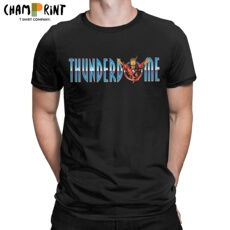 电竞t恤 thunderdome logo text t-shirts men