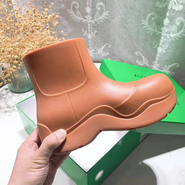 Milk CoffeeAhigo mona lovers Same Macaroon Boots Thick bottom Chelsea Short boots female summer ins Trendy man shoes