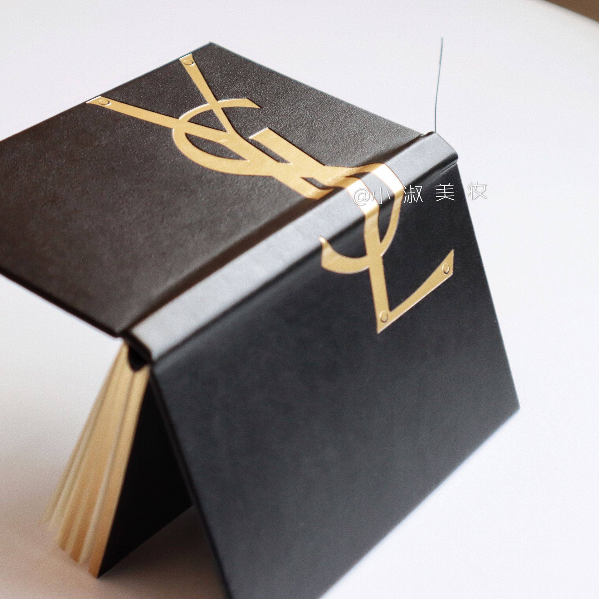I drop a small notebook! Counter giveaway YSL Saint Laurent Black Limited Leather Notebook Handbook Diary