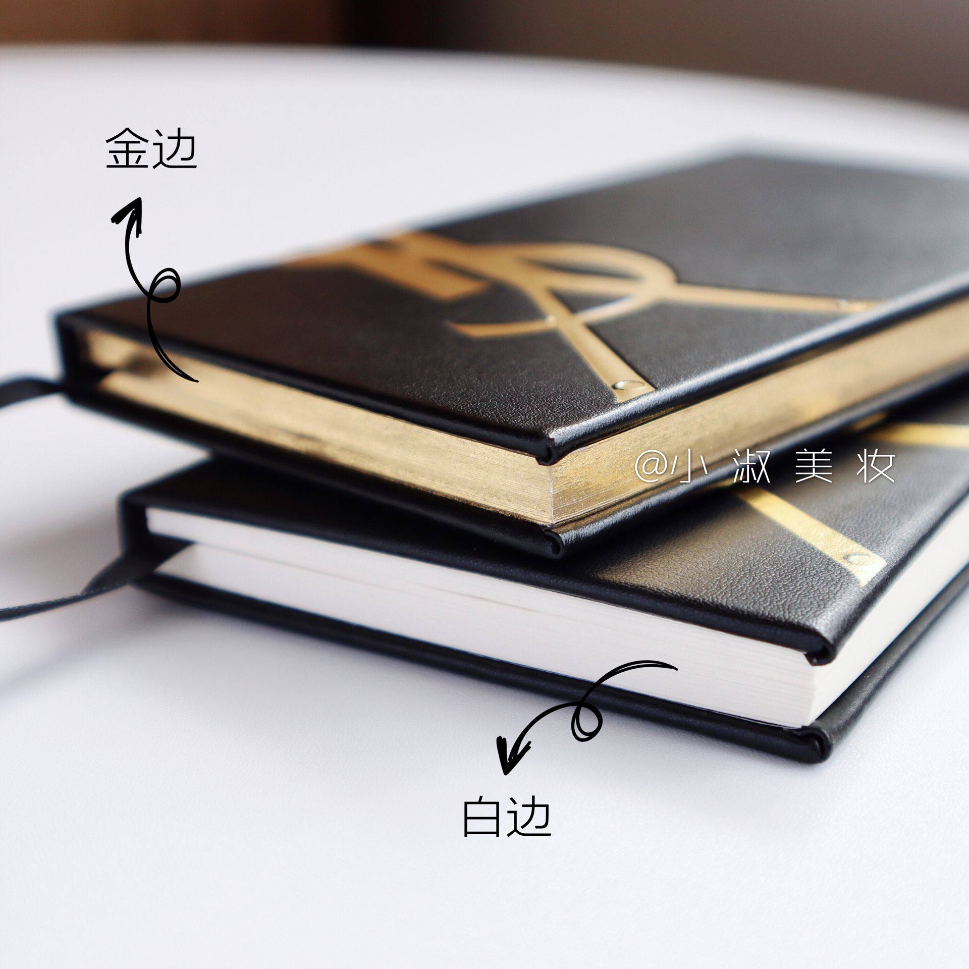 I drop a small notebook! Counter giveaway YSL Saint Laurent Black Limited Leather Notebook Handbook Diary