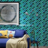 Интернет -цепочка -магазин лист кухонная туалетная фоновая настенная плитка из темно -зеленый ледяной треск кирпич кирпичная мозаика