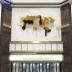 Hiện đại phòng khách sang trọng bản đồ tường mới sáng Scandinavian của thế giới treo trang trí tường kim loại khách sạn trang trí văn phòng
