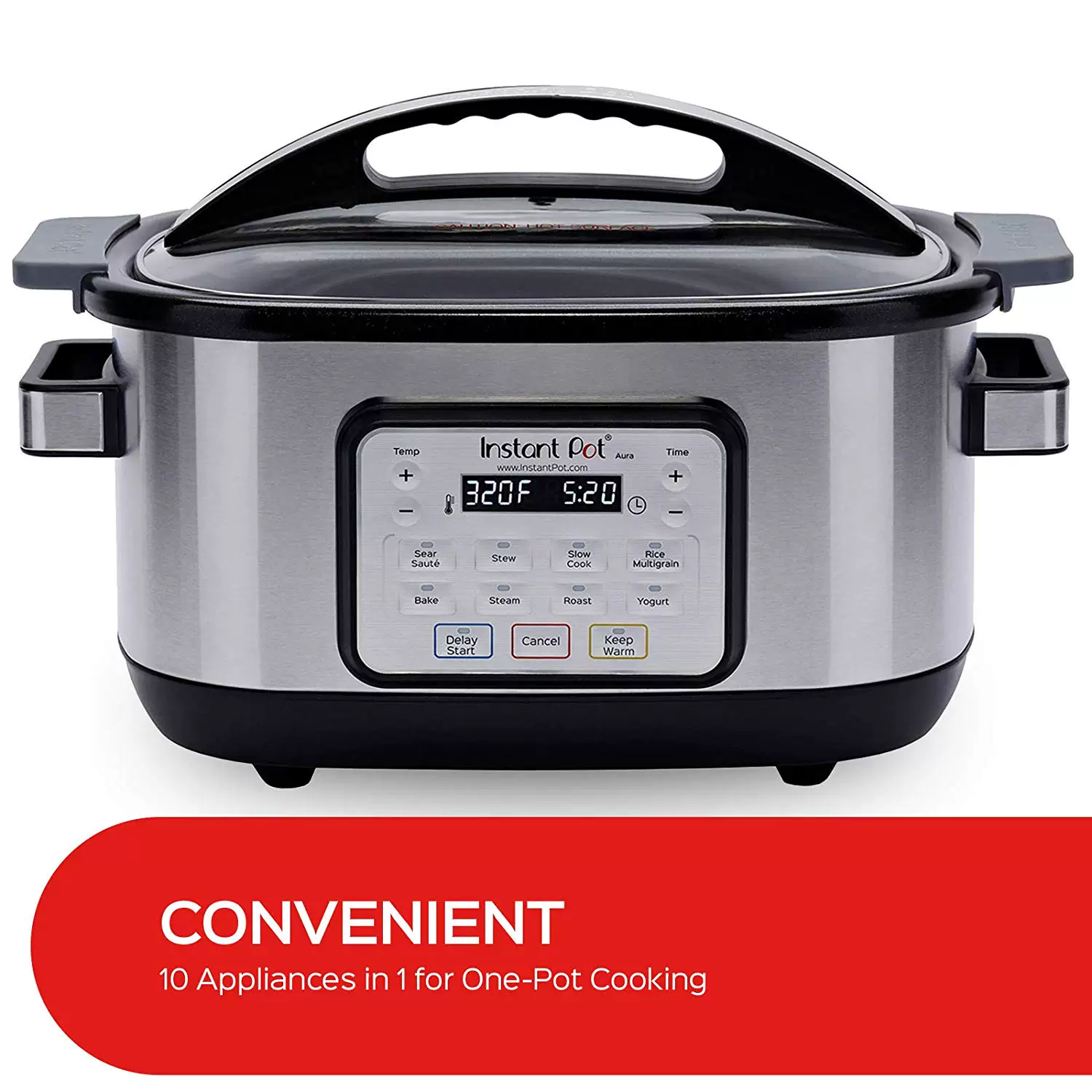 Американская покупка Instant Pot Aura Мультиварка медленноварка 10-в-1 Медленное тушение pot