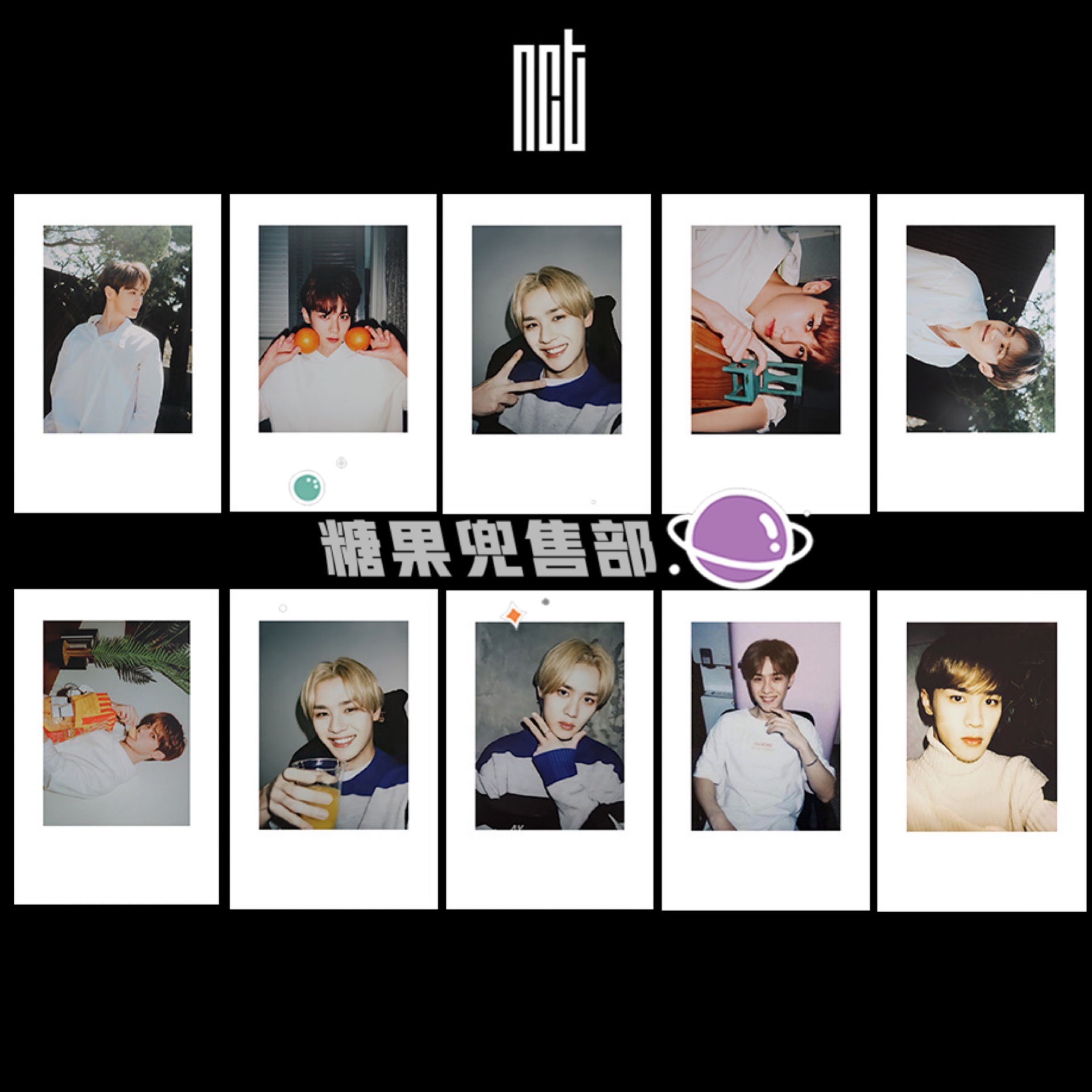 Qian Kun: A Set Of 10NCT Luo Jianmin Li Tairong Simple Ambition Sheng lucas Polaroid Small card Same periphery Collection Photo Hand account source material