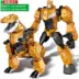 Ô tô robot biến dạng sáng tạo ô tô đồ chơi cậu bé hoạt hình thời trang trẻ em lớn trẻ em đơn giản đa chức năng - Đồ chơi robot / Transformer / Puppet cho trẻ em