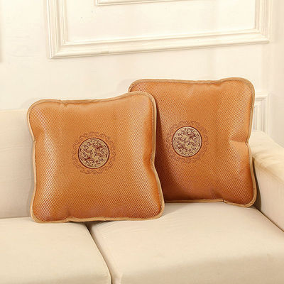 新款夏季靠垫套子汽车抱枕套沙发凉席方枕套夏天冰藤靠背套