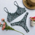 2018 vụ nổ châu Âu và Mỹ Leopard in bikini mới chia áo tắm bikini vải đôi đồ bơi nữ 2 mảnh Bikinis