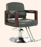 Волосы с волосами можно поднять, чтобы построить старый модный парикмахерский магазин парикмахерский стул в стиле ретро -стиль настоящий деревянный стул для волос