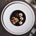 Fine bít tết ăn món ăn phương Tây Wobble châu Âu trang trí tấm súp sáng tạo các tính năng star hotel tấm mũ rơm
