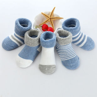 婴儿袜子加厚毛圈棉袜宝宝袜子