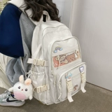 Ранец, брендовая сумка через плечо, милый рюкзак со сниженной нагрузкой, в корейском стиле, подходит для подростков, подходит для студента, для средней школы