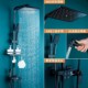 Bộ sen tắm thông minh Wrigley phòng tắm nhà tắm vòi sen mưa nhiệt độ không đổi sen vòi tăng áp vòi nước nóng lạnh inox 304 bộ sen cây tắm đứng nóng lạnh