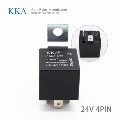 디바이스마트,EV 전기차/캠핑카/그린에너지 > 스위치/커넥터/릴레이 > 릴레이,SMG,KKA-B4 릴레이 24V 40A 4핀 철판 [TYE-RL007],차량용 릴레이 24V 40A 4핀 / NO : 40A 14V / NC : 30A 14V / 1a1b1c / 브라켓(철)