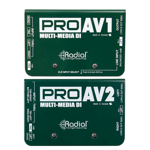 Canada Radial J48/Stereo Pro48 Prov2 JDI Active Series Guitar Keyboard DI Box