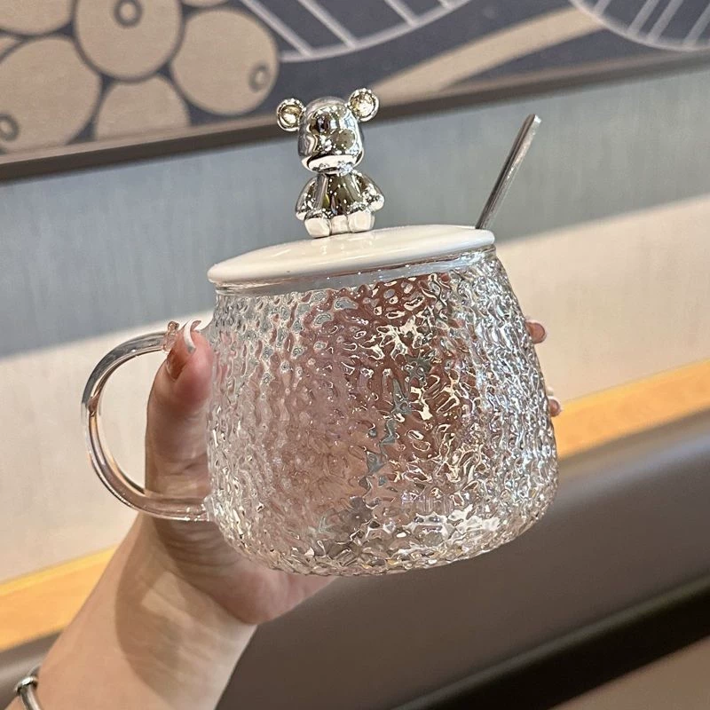 High quality cute glass coffee flavored tea, tea cup