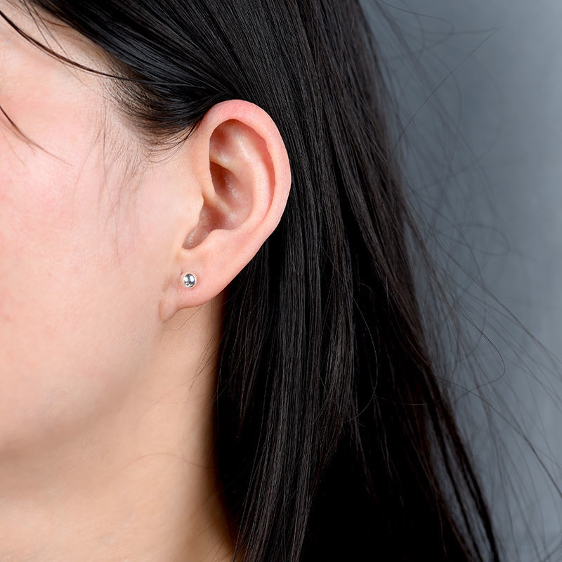 999银耳钉饰女款保色不过敏不掉色简约