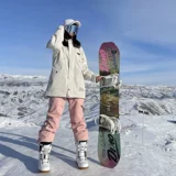 Лыжные детские водонепроницаемые ветрозащитные штаны, удерживающий тепло лыжный лыжный костюм, увеличенная толщина