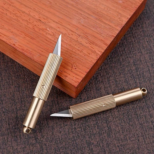 Латунный острый портативный маленький брелок, крутящийся Бибикар Толокар Плазмакар, складной нож