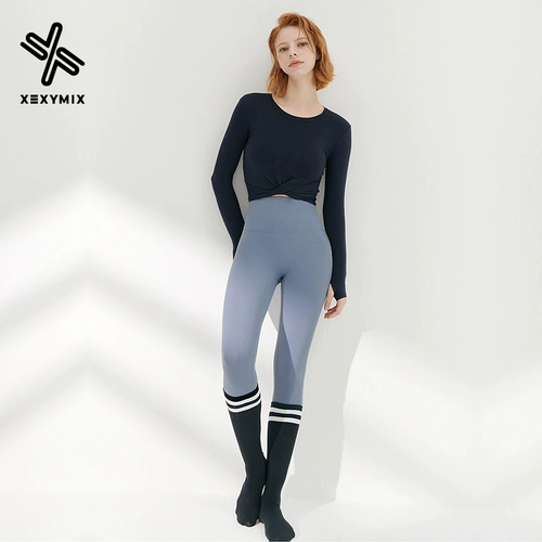 XEXYMIX Одежда для йоги, леггинсы, штаны, спортивное белье для коррекции формы бедер для спортзала, высокая талия