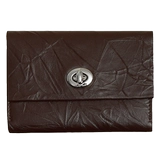 Оригинальный картхолдер, кожаный замок, изысканный вместительный и большой кошелек, помада, воловья кожа