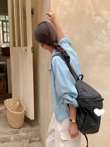 Сумка, брендовый нейлоновый вместительный и большой рюкзак, Южная Корея, коллекция 2023, с вышивкой