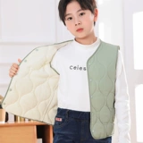 Стеганый флисовый детский жилет для мальчиков, демисезонная майка топ для мальчиков и девочек, подходит для подростков