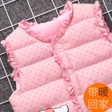 Детский демисезонный жилет с пухом для принцессы, подходит для подростков, 9 лет