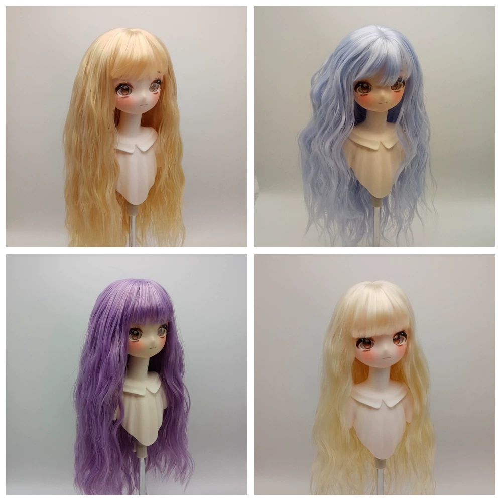 Wig, wavy doll, curly bangs, new collection