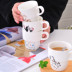 Cốc cà phê văn phòng nhà uống cốc nước gốm stack cup đơn giản động vật nhỏ với muỗng không bao gồm sáng tạo cốc sữa Tách