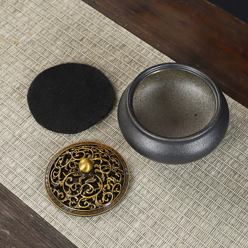 @..Celadon Ceramic Spray Glaze Incense Burner Fragrant Stove