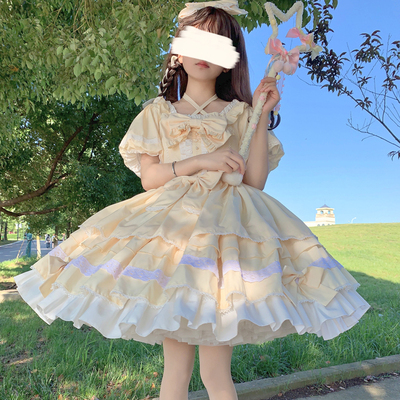 taobao agent Mint genuine design dress, summer clothing, Lolita style, with short sleeve, Lolita OP