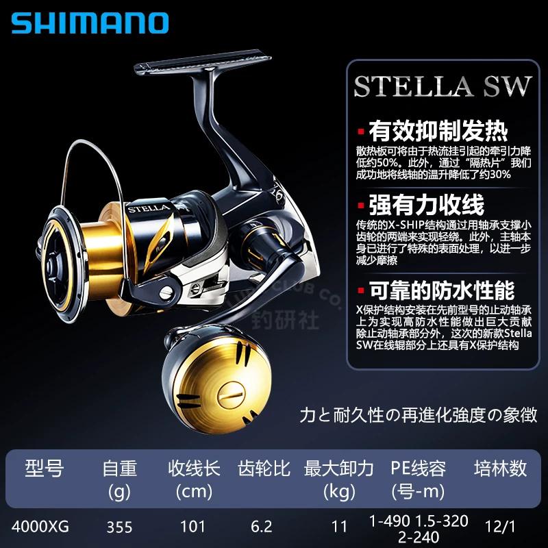 25 моделей SHIMANO катушка для спиннинга STELLA SW Stella металлическая морская катушка Luya дальняя рыбалка