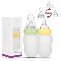 ML Baby Bottles and Feeding Spoon Silicone Baby Feeding Cup