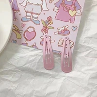 Розовая заколка для волос, 10 шт