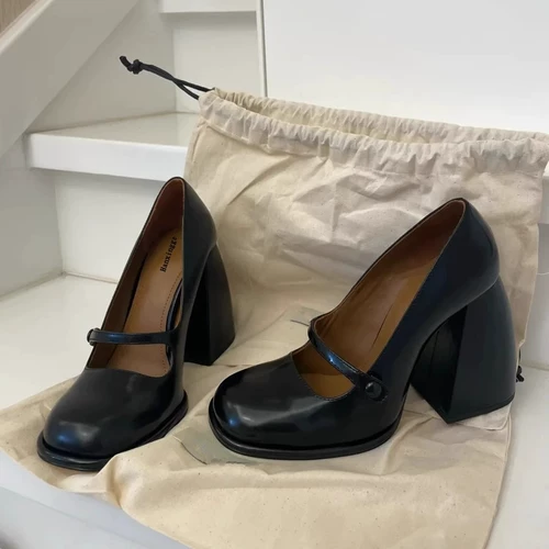 Обувь, голова куклы, ретро японские туфли на высоком каблуке