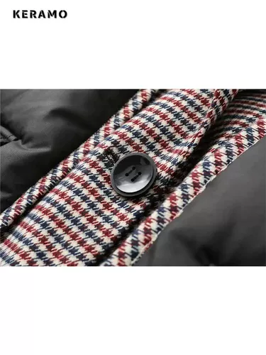 Зимняя женская куртка в падке Parkas короткое пальто толстое хлопок PA